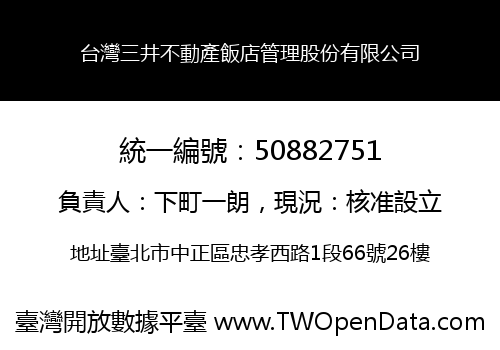 台灣三井不動產飯店管理股份有限公司