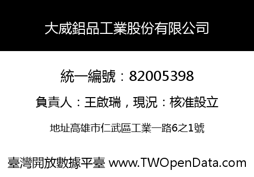 大威鋁品工業股份有限公司