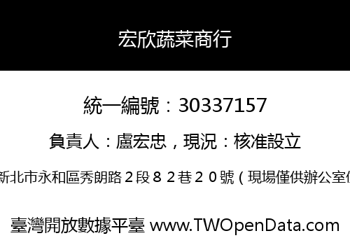 宏欣蔬菜商行