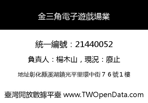 金三角電子遊戲場業