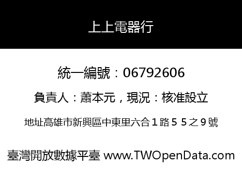 上上電器行