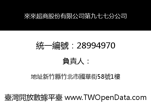 來來超商股份有限公司第九七七分公司