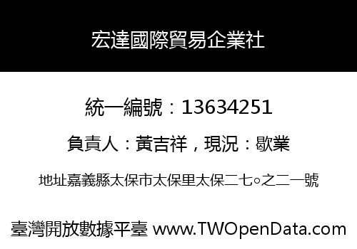 宏達國際貿易企業社