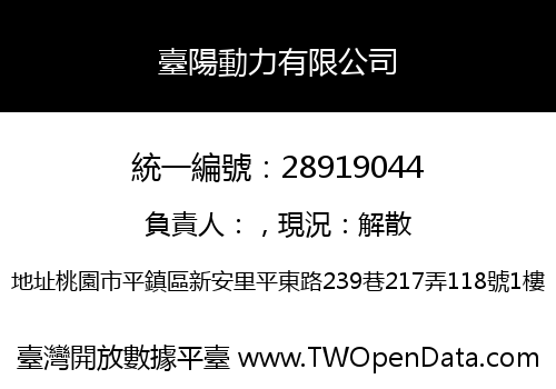 臺陽動力有限公司