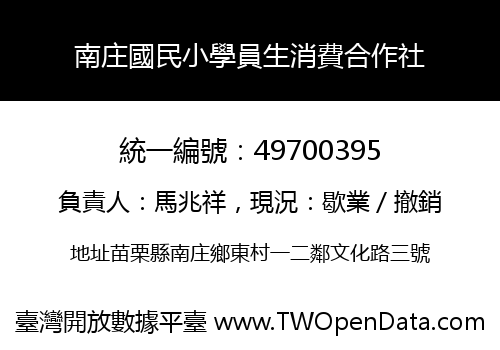 南庄國民小學員生消費合作社