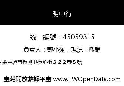 明中行