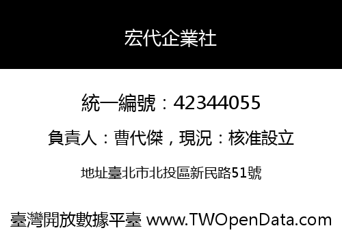 宏代企業社