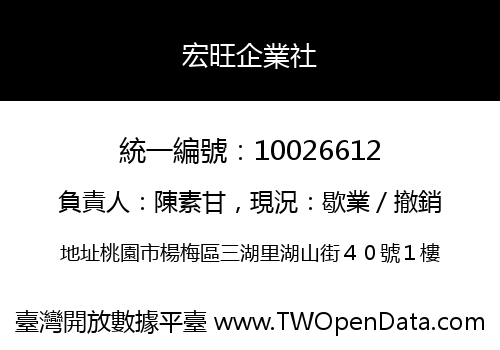 宏旺企業社