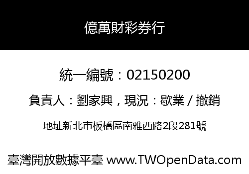 億萬財彩券行