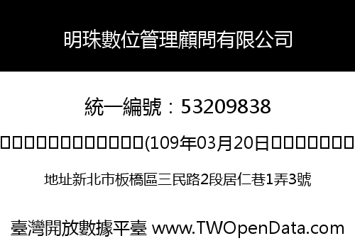明珠數位管理顧問有限公司