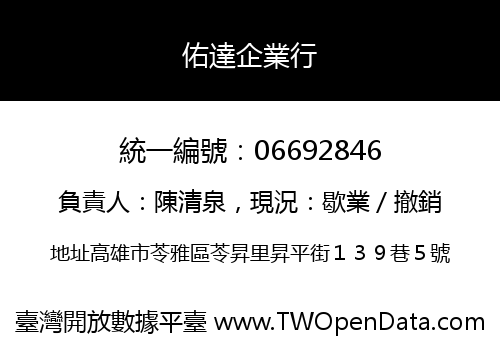 佑達企業行