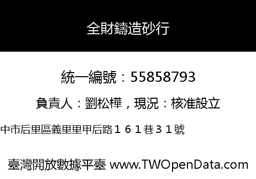 全財鑄造砂行