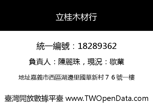 立桂木材行