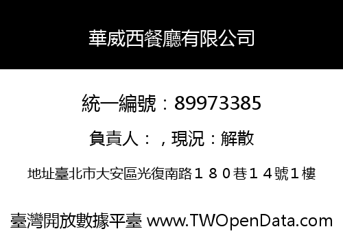 華威西餐廳有限公司