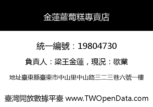 金蓮蘿蔔糕專賣店