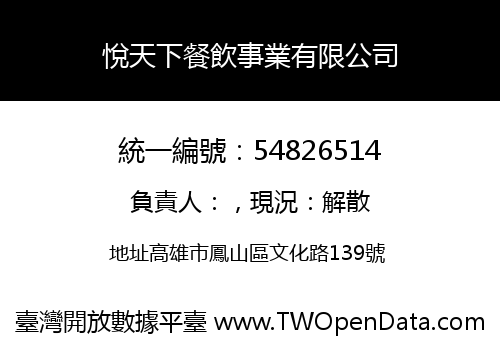 悅天下餐飲事業有限公司
