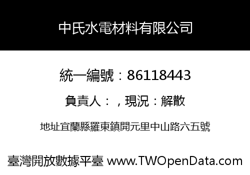 中氏水電材料有限公司