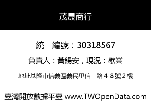 茂晟商行