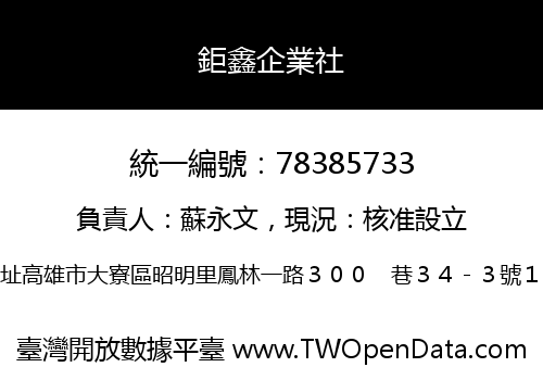 鉅鑫企業社