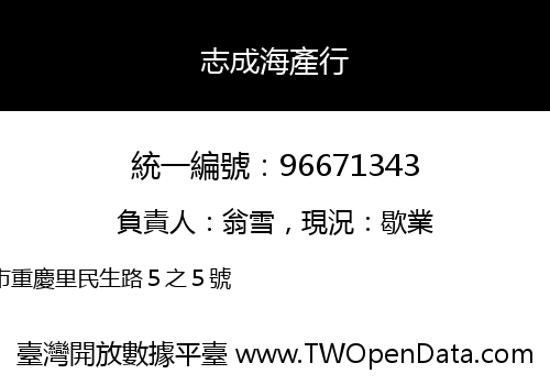志成海產行