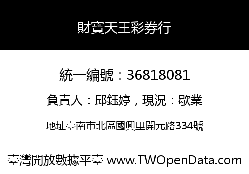 財寶天王彩券行