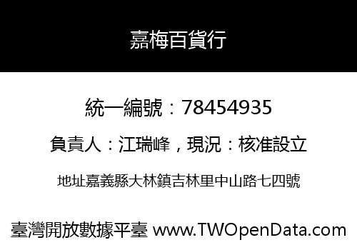 嘉梅百貨行
