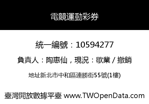 電競運動彩券