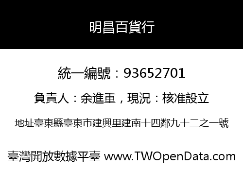 明昌百貨行