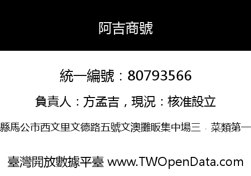 阿吉商號