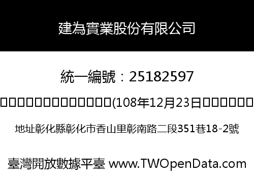 建為實業股份有限公司