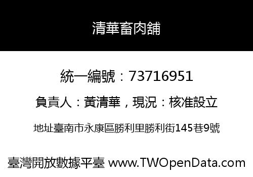 清華畜肉舖