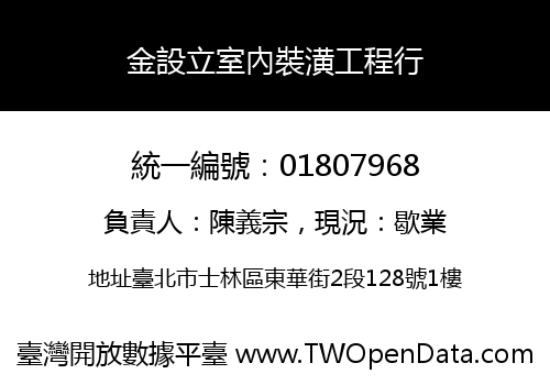 金設立室內裝潢工程行
