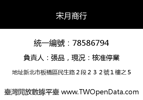 宋月商行