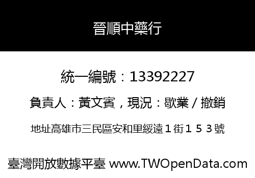 晉順中藥行