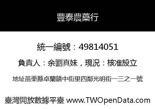 豐泰農藥行