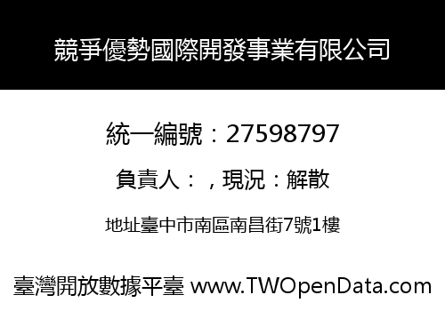 競爭優勢國際開發事業有限公司