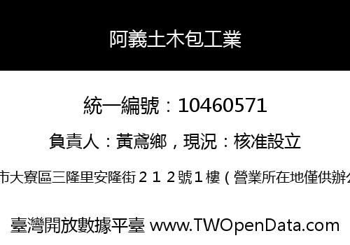阿義土木包工業