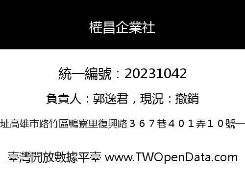 權昌企業社