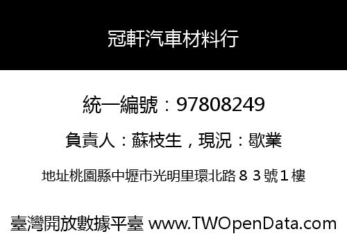 冠軒汽車材料行