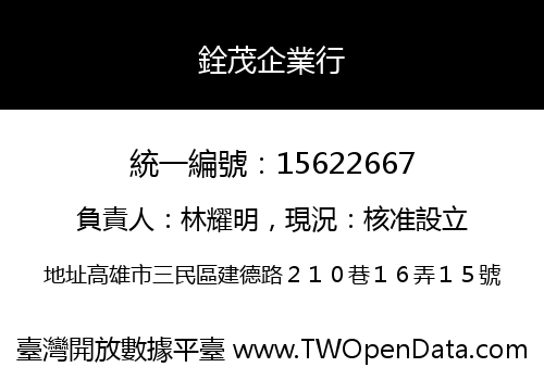 銓茂企業行