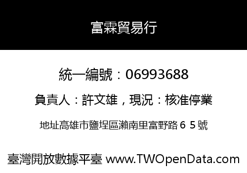 富霖貿易行