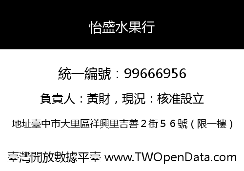 怡盛水果行