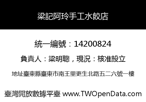 梁記阿玲手工水餃店