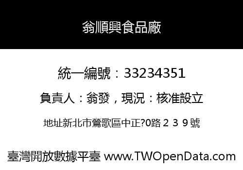 翁順興食品廠