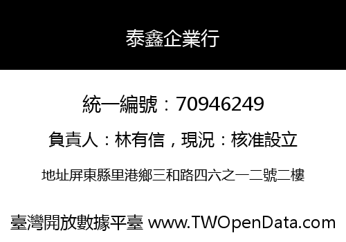 泰鑫企業行
