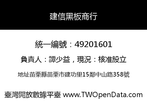 建信黑板商行
