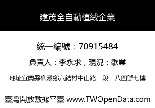 建茂全自動植絨企業