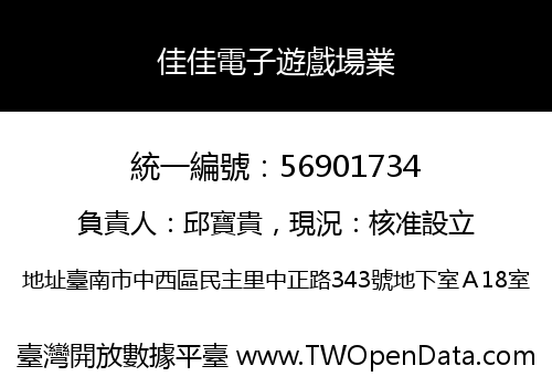 佳佳電子遊戲場業