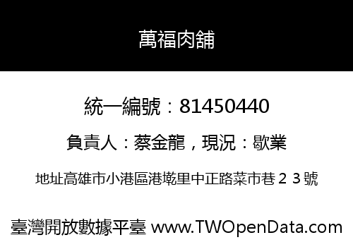 萬福肉舖