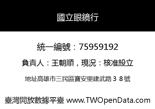 國立眼鏡行